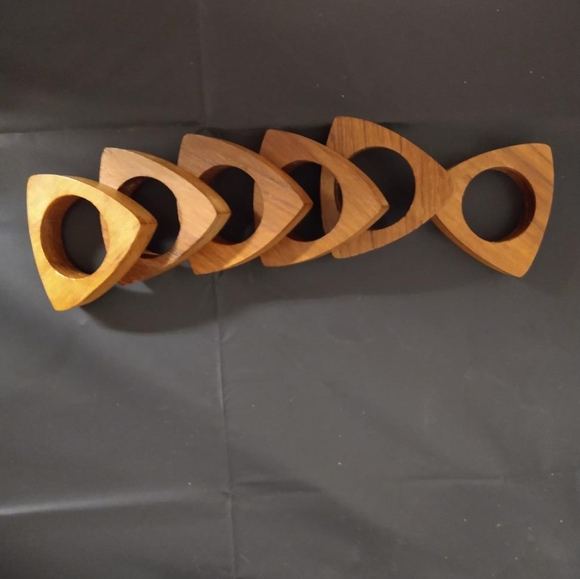 Vintage Mid-Century/Boho Wooden Napkin Holders - Picture 3 of 4